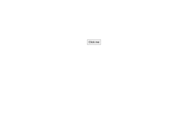 Stimulation Clicker at the start: a single unstyled Click me button on an empty white page